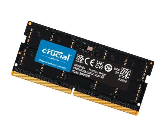 Crucial 64GB (1x64GB) DDR5 SODIMM 5600MHz CL46 Desktop PC Memory Crucial 64GB (1x64GB) DDR5 SODIMM 5600MHz CL46 Desktop PC Memory